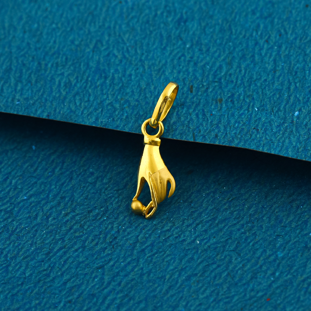 22k Gold Hand shape Design Pendant