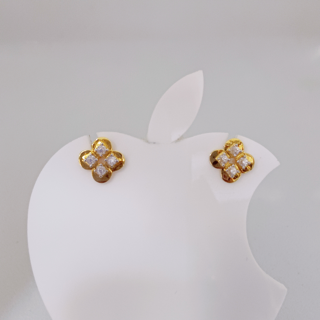 18k Gold Exclusive Stone Ladies Earring