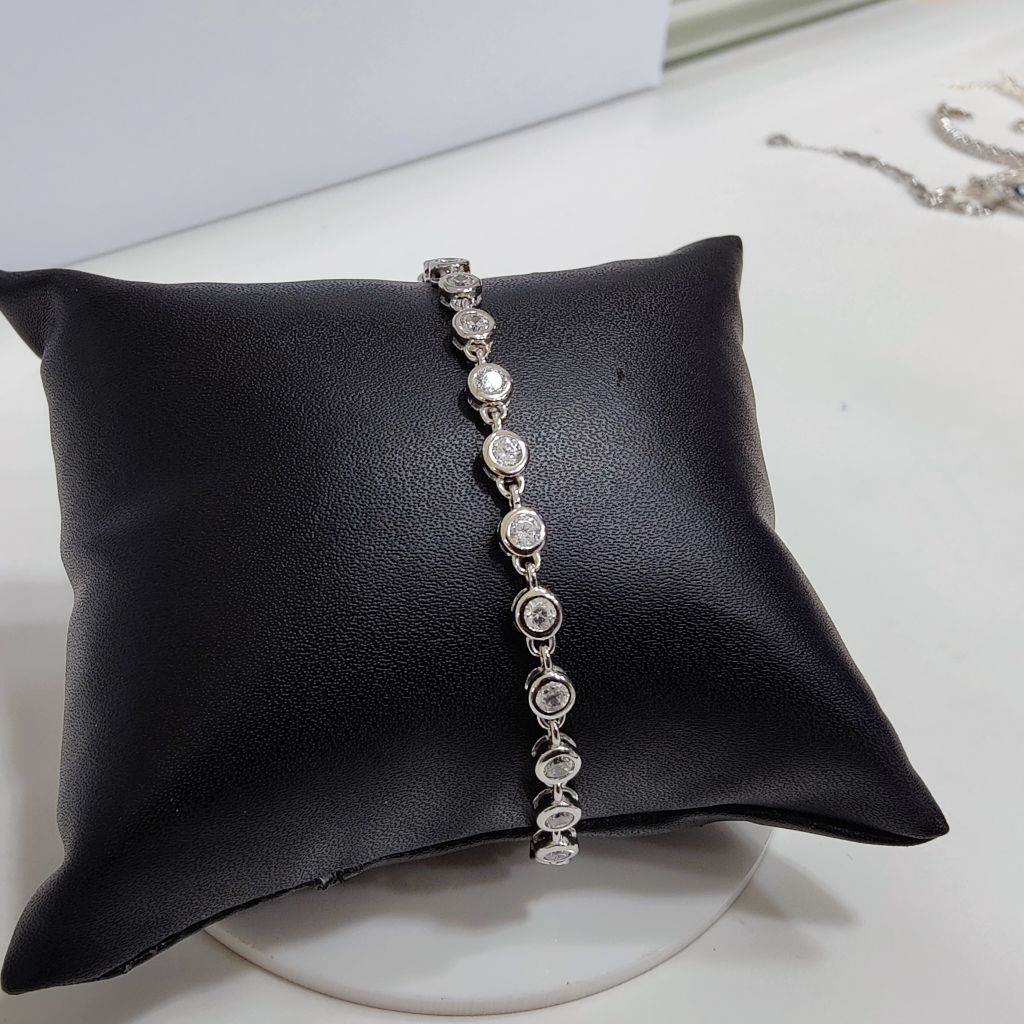 925 silver cz bracelet