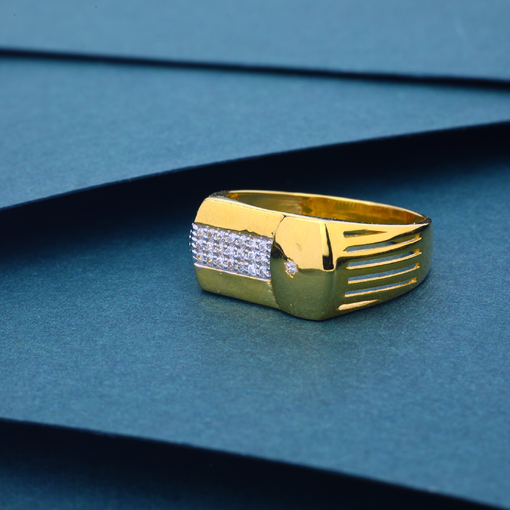 22k Gold  Designer Ring For Men