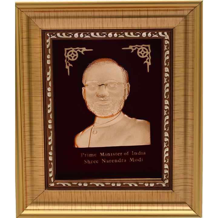 999 gold leaf narendra modi gifteble frame