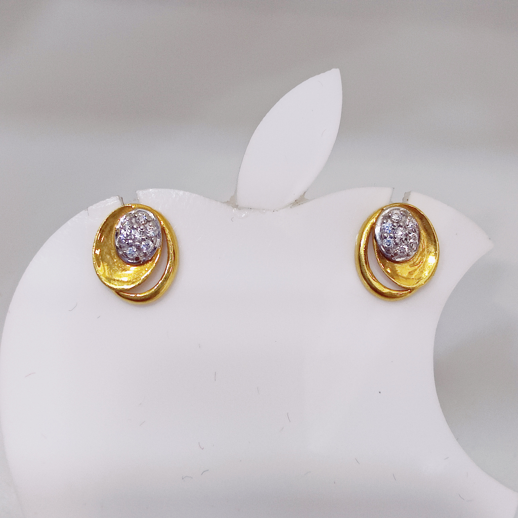 22k gold ovel shape exclusive ladies earring