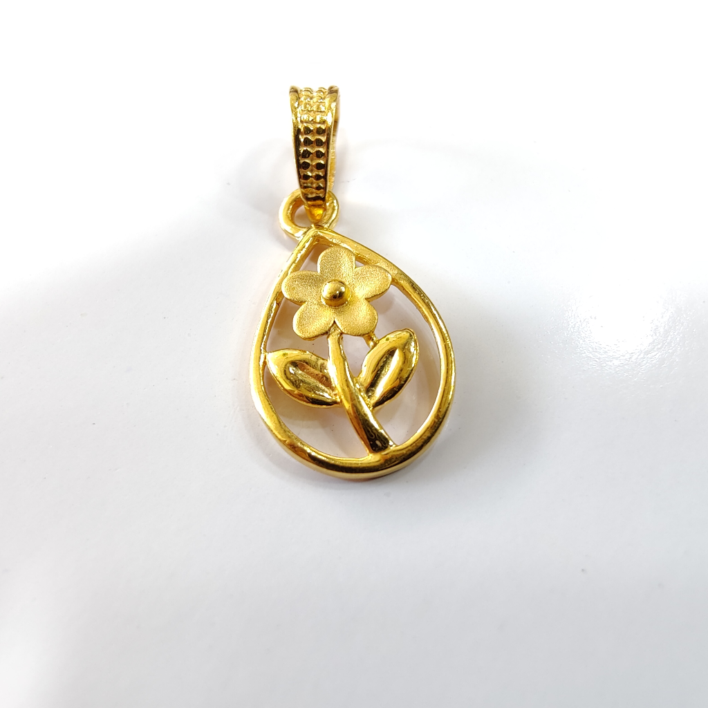 22k gold flower design pendants