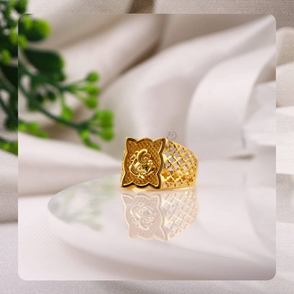 22K 916 Gold Exclusive Ganeshji Ring