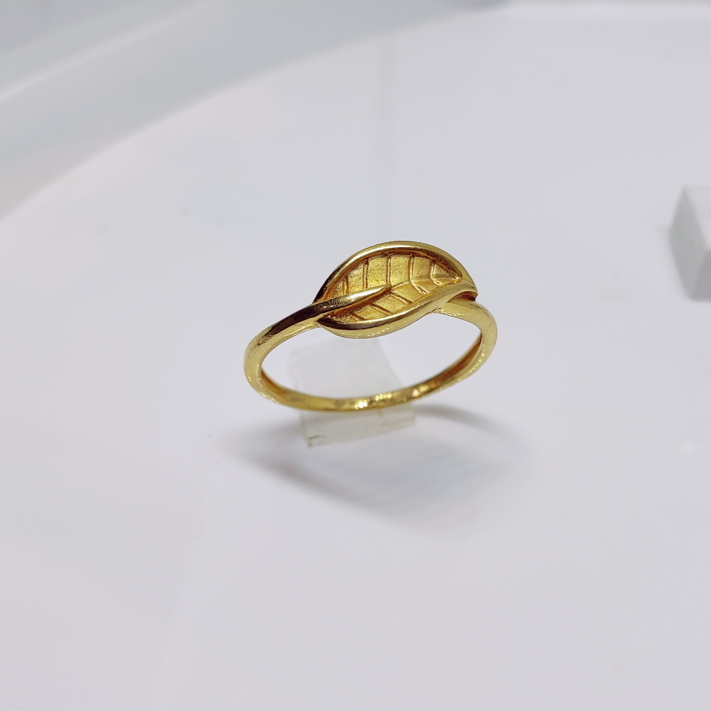 22k gold leaf design exclusive ring