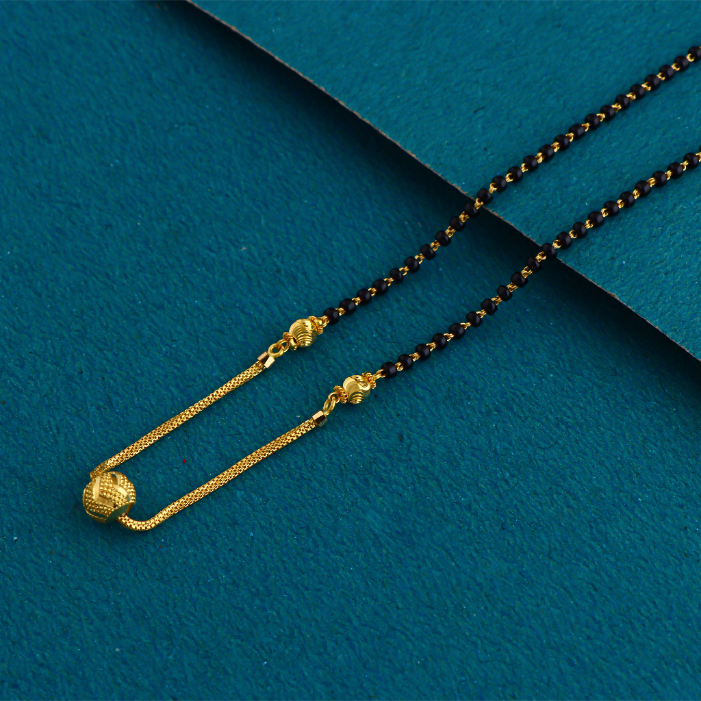 22K 916 Gold Single Ball Dokiya Mangalsutra