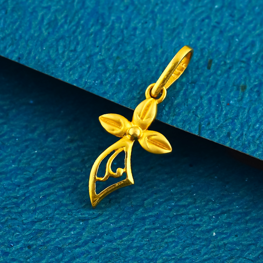 22K 916 gold flower design pendants