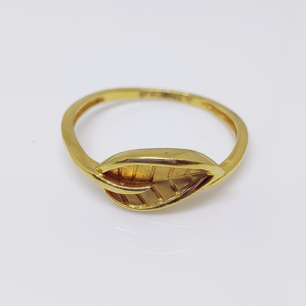 22k gold leaf design exclusive ring