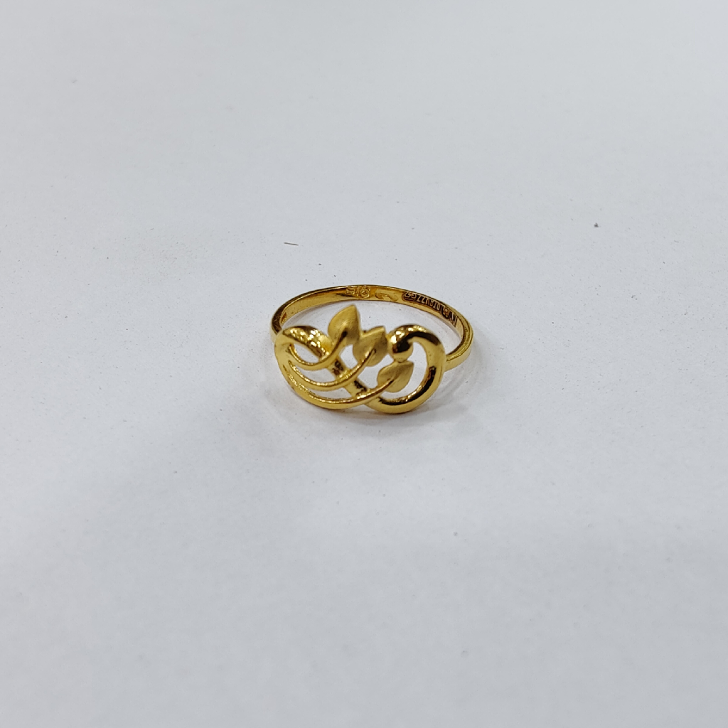 22K Plain Gold Fancy Ring