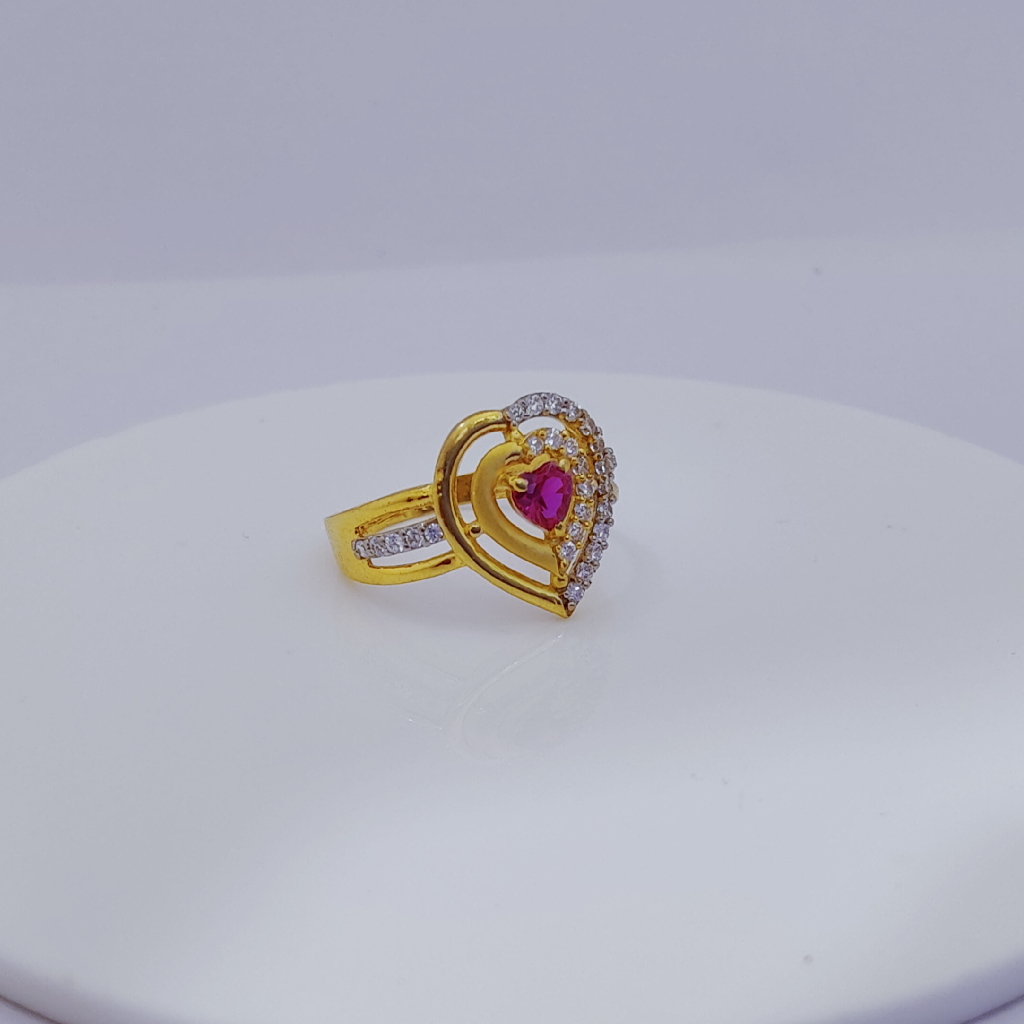 22k Gold Exclusive One Said Heart Shape Ring