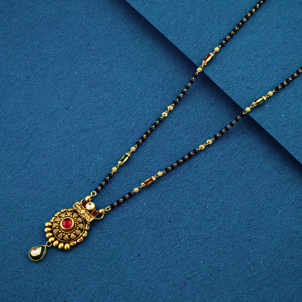 22k 916 Jadtar Maharashtrian Style Fancy Mangalsutra