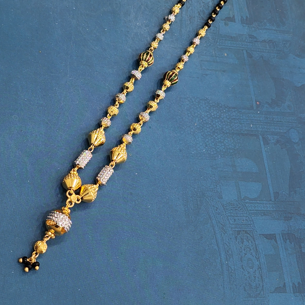1.gram gold forming fashion Plain jewellery mangalsutra