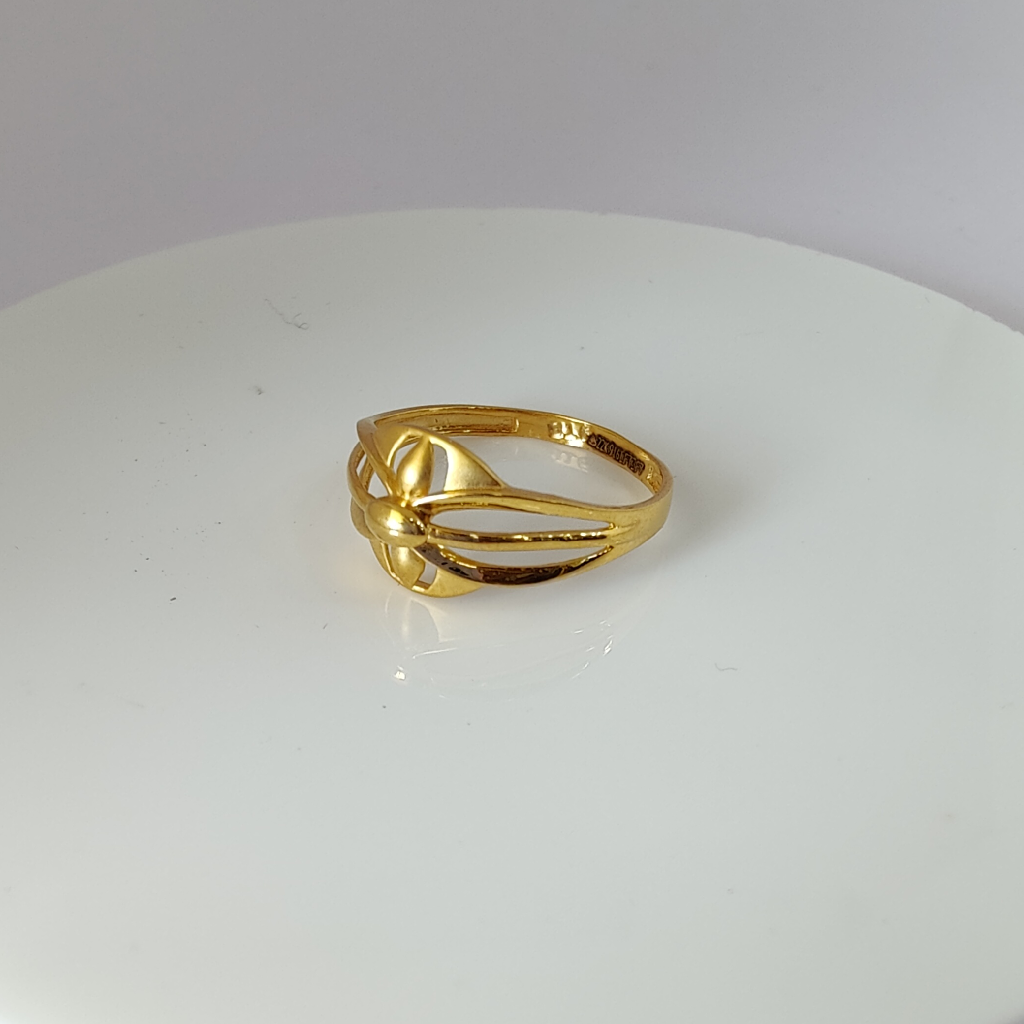 22k gold plain ladies ring