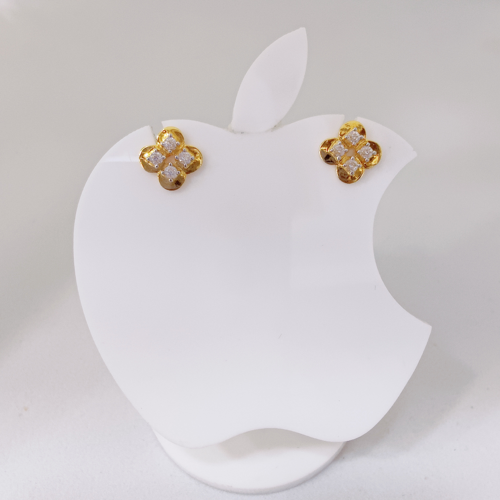 18k Gold Exclusive Stone Ladies Earring