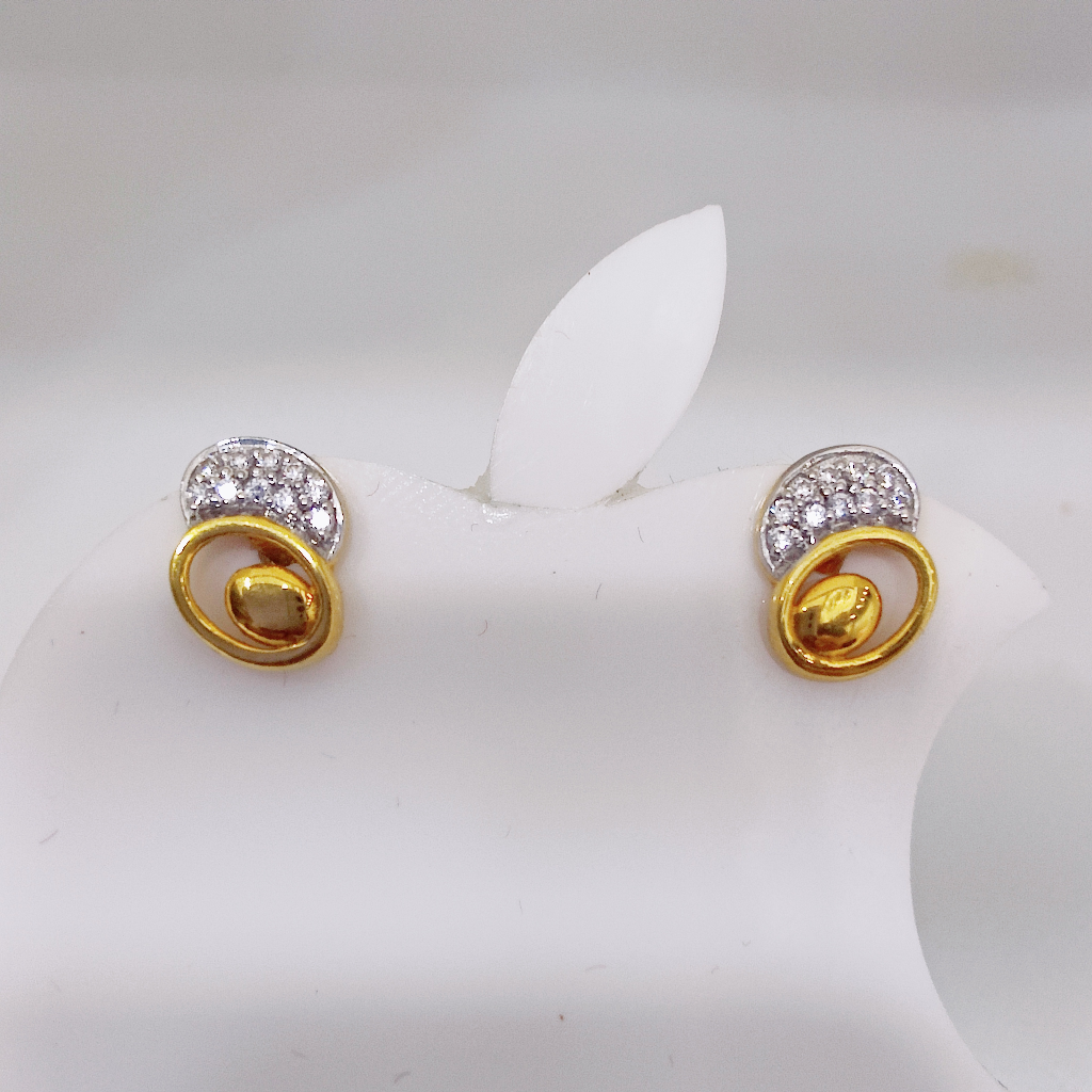 22k Gold Exclusive Stone Ladies Earring