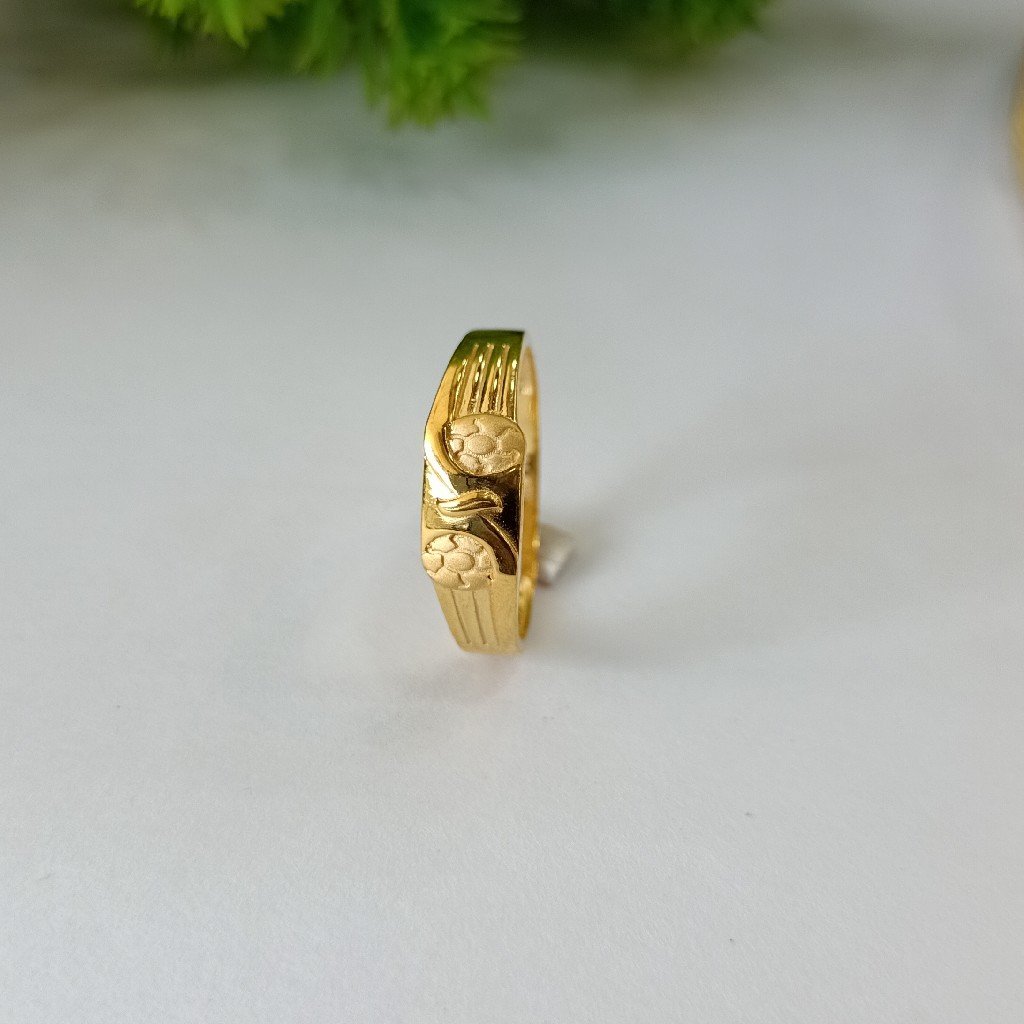 22k gold plain gold ring